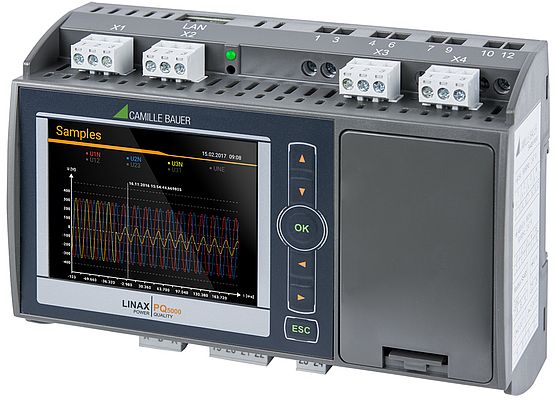 GMC Instruments,LINAX PQ5000,Analizzatore di qualità della tensione,web server integrato,display TFT a colori,monitoraggio totale della qualità della tensione,monitoraggio dei consumi elettrici