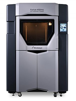 La stampante 3D Stratasys Fortus 450mc Production utilizza ULTEM 9085