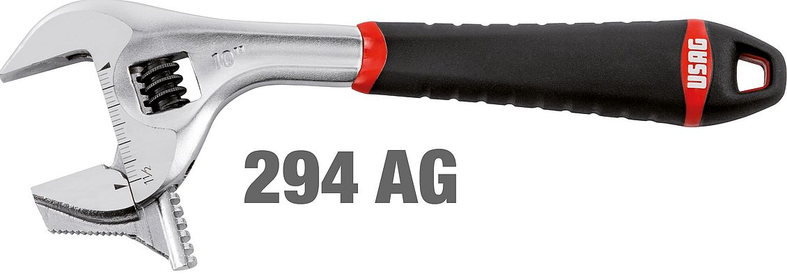 La chiave 294 AG di Usag può manovrare un profilo esagonale e uno tondo