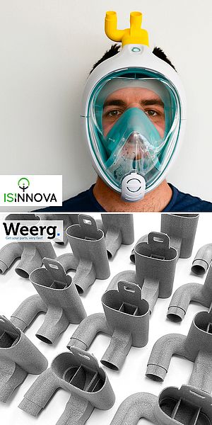 Valvole 3D per maschere respiratorie d’emergenza