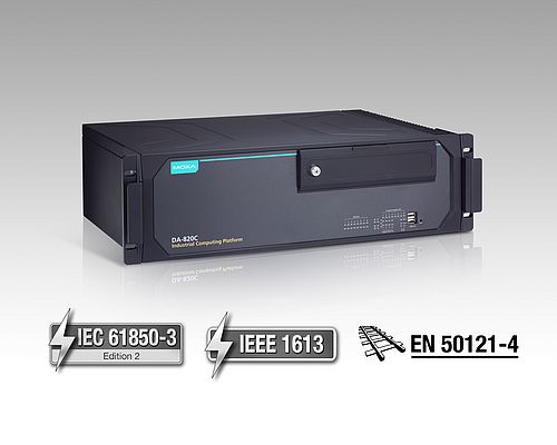 Il modello DA-820C è conforme agli standard IEC-61850-3 e IEEE 1613