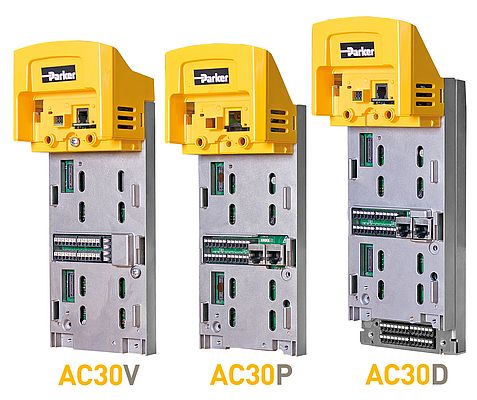 Convertitori di frequenza AC30 con tre moduli di controllo intercambiabili