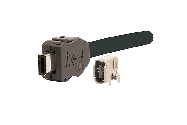 La serie ix Industrial Hirose garantisce prestazioni di categoria 6A per trasmissioni dati Ethernet fino a 10 Gbps