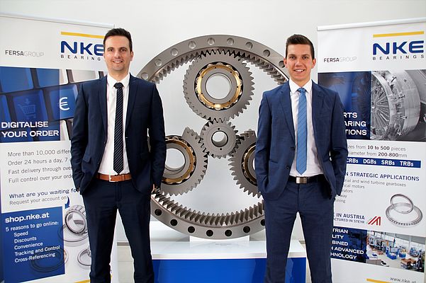 Matthias Ortner (rechts) ist neuer stellvertretender Geschäftsführer bei NKE in Steyr, Stefan Weidmann (links) ist neuer Vertriebsleiter