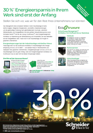 Energiemanagement-Architektur EcoStruxure