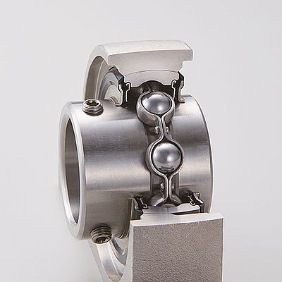 Edelstahllager mit IP69K-Schutz