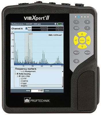 Der FFT Datensammler und Signalanalysator VIBXPERT II  von Prüftechnik