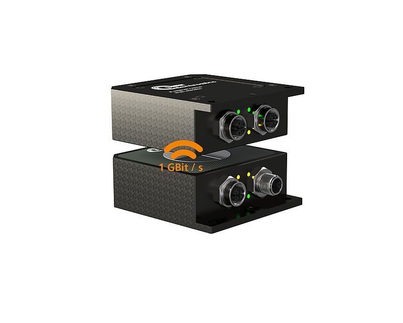 Induktives Koppelsystem mit bis zu 1 Gbit/s Übertragungsgeschwindigkeit