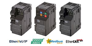 Kompakter Frequenzumrichter mit Multiprotokoll-Ethernet-Unterstützung