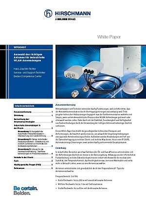 Antennenauswahl für industrielle WLAN-Anwendungen