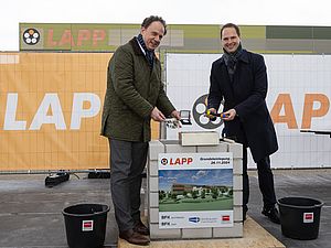 LAPP legt Grundstein für die Erweiterung in Ludwigsburg