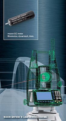 maxon-Antriebe in Lasernivelliersystemen