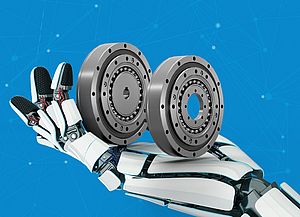 Wellgetriebe in extrakurzer Bauform