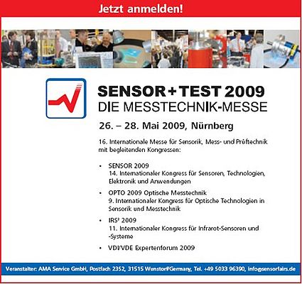Sensor + Test 2009 - Die Messtechnik-Messe