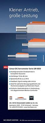 Linear DC-Servomotor Serie LM 0830