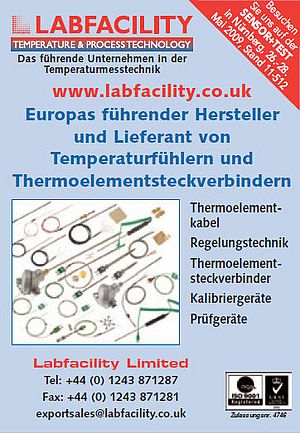 Temperaturf&uuml;hler und Thermoelementsteckverbinder
