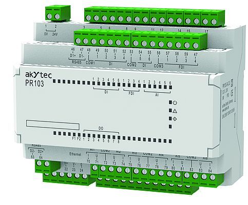 Das programmierbare Relais PR103 von akYtec ist eine „Mini-SPS“ mit Ethernet-Schnittstelle. Bild: akYtec GmbH