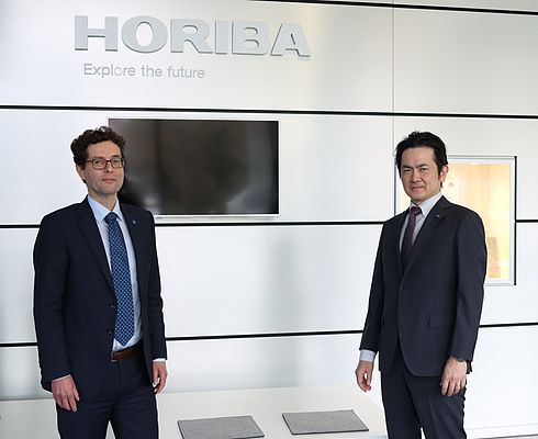 Dr. Robert Plank Präsident HORIBA Europe GmbH und Dr. Hiroshi Nakamura, ehemaliger Präsident HORIBA Europe GmbH (Quelle: Horiba)