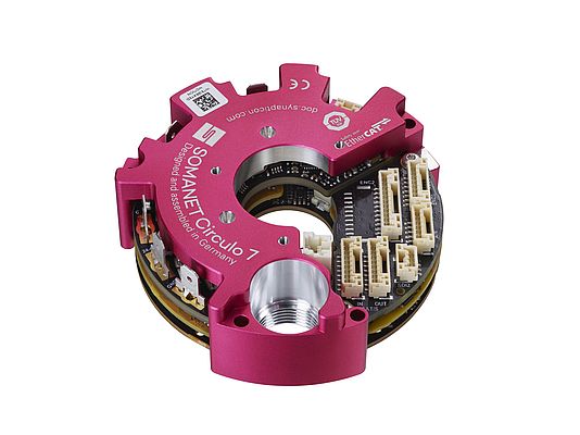 Synapticon Somanet Circulo 7 All-in-One Servoantrieb für Roboter und Cobots. Bild: Synapticon
