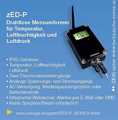 zED-P Drahtloser Messumformer