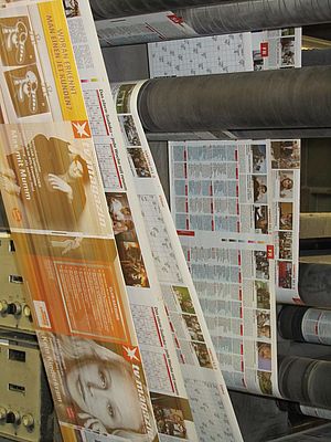 Am Standort Itzehoe werden hochkarätige Zeitschriften und ihre Einleger gedruckt.