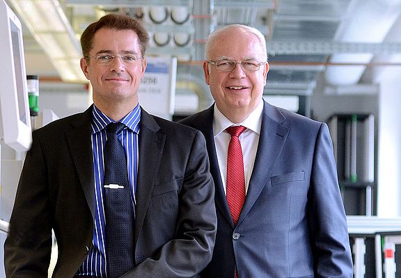 Die geschäftsführenden JUMO-Gesellschafter Michael (l.) und Bernhard Juchheim (r.)