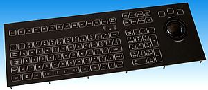 LED hintergrundbeleuchte Tastatur mit Trackball