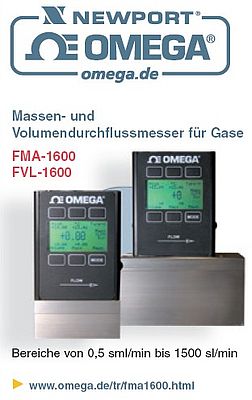 Massen- und Volumendurchflussmesser f&uuml;r Gase