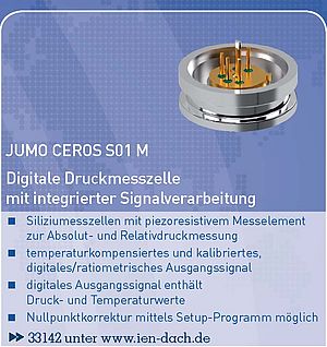 CEROS S01 M: Digitale Druckmesszelle mit integrierter Signalverarbeitung