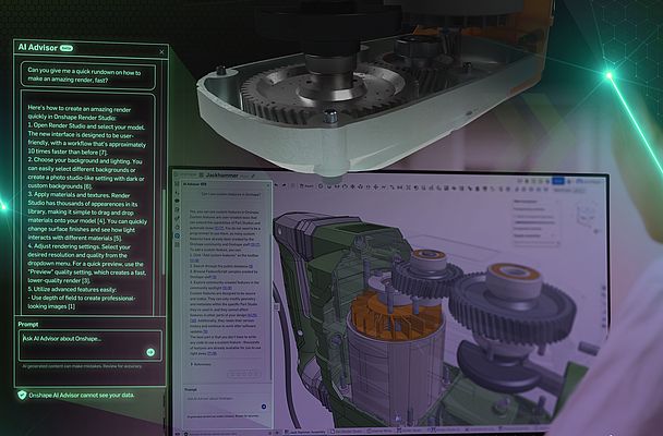 KI-unterstützte CAD-Umgebung