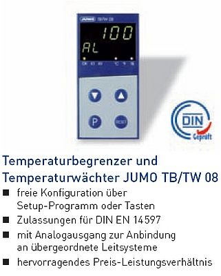 Temperaturbegrenzer JUMO TB/TW 08
