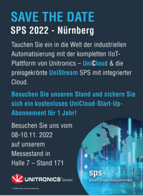 Save the Date: SPS 2022 in Nürnberg