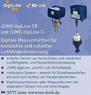 JUMO digiLine CR: Digitale Messumformer für konduktive und induktive Leitfähigkeitsmessung