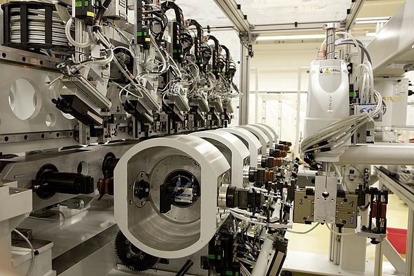 Elmotec Wickelautomat Sechsfachspindler für die Großserienfertigung – bei Stückzahlen von bis zu einer Million
