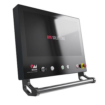 HMI-Komplettsystem von ROSE, beispielsweise in der Fertigung eines Herstellers von Verpackungen für Lebensmittel im Einsatz. Bild: ROSE Systemtechnik GmbH