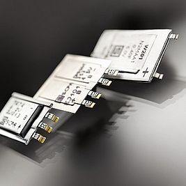 Weltweit dünnste Prismatische Superkondensatoren