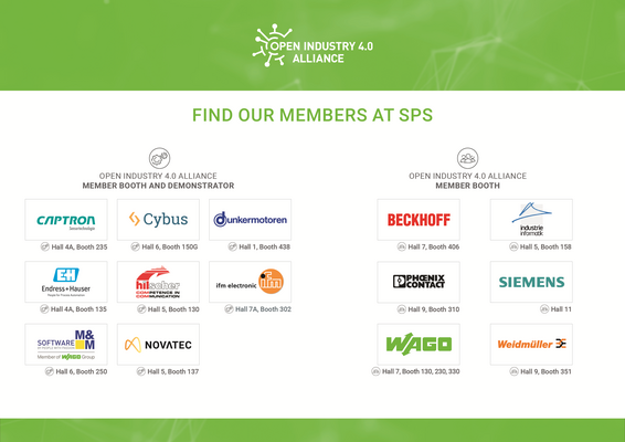 SPS-Präsenz der Open Industry 4.0 Alliance
