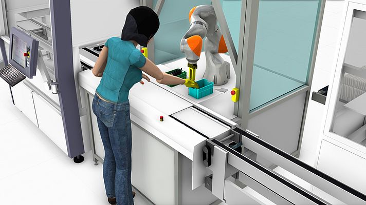Sichere Mensch-Roboter-Kollaboration am Arbeitsplatz