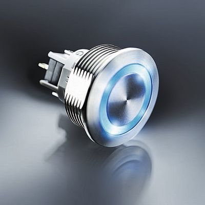 Robuster Metalltaster mit RGB-Visualisierung