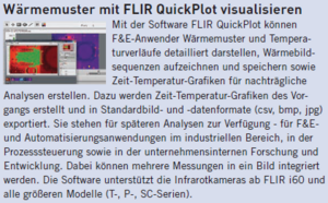 W&auml;rmemuster mit FLIR QuickPlot visualisieren