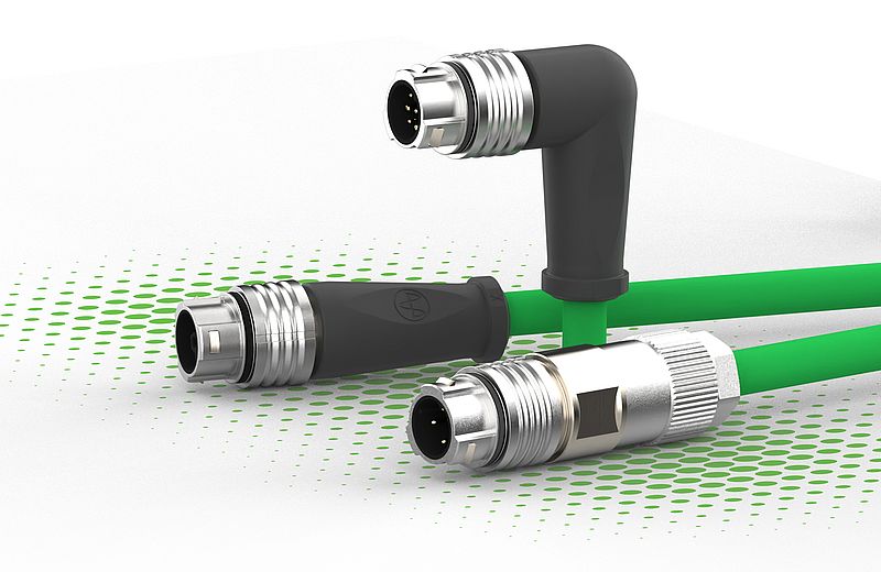 M12 Push-Pull-Steckverbinder mit doppeltem Dichtsystem