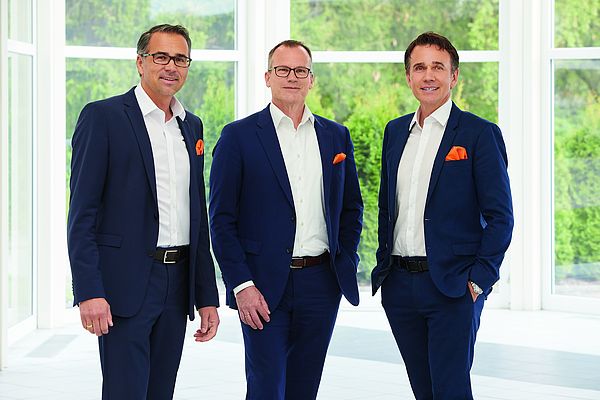 Geschäftsführung der Kübler Group (v.l.): Lothar W. Kübler, Martin Huth, Gebhard F. Kübler
