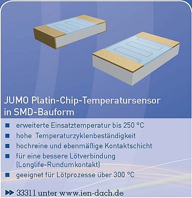 Platin-Chip-Temperatursensor in SMD-Bauform