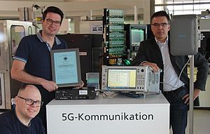 5G-Mobilfunk in der SmartFactoryOWL in Lemgo