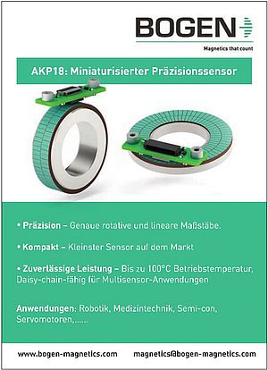 Miniaturisierter Präzisionssensor für die Positionserfassung