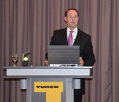 Turck-Geschäftsführer Christian Wolf auf der Pressekonferenz Anfang Oktober in Essen