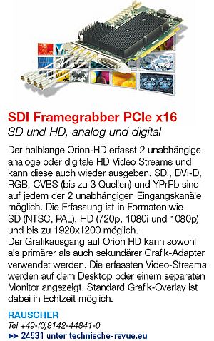 SDI Framegrabber PCIe x16