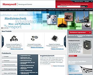 Honeywell mit deutschsprachiger Website