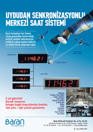 Uydudan Senkronizasyonlu Merkezi Saat Sistemi