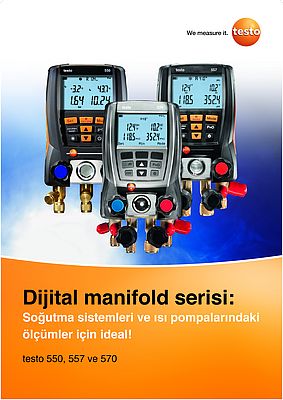 Dijital Manifold Serisi- testo 550, 557, 570